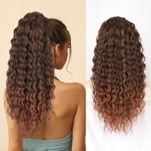 22 Ponytail Extension Drawstring‎ Black $ Brown